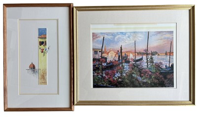 Lot 172 - Jill HEALING (XX) Duomo, watercolour, signed,...