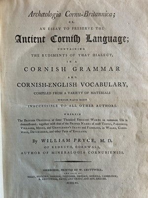 Lot 194 - (Kernewek) William Pryce