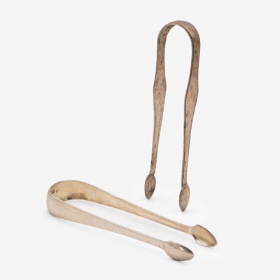 Lot 150 - Two Georgian silver sugar tongs.