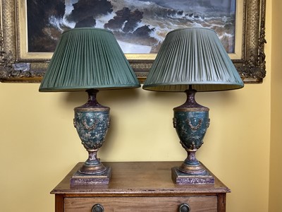 Lot 421 - Pair of Neoclassical Style Table Lamps