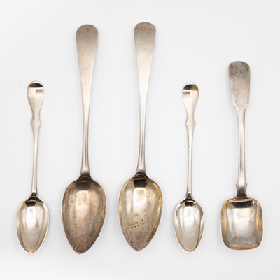 Lot 156 - A selection of Scottish provincial silver spoons.
