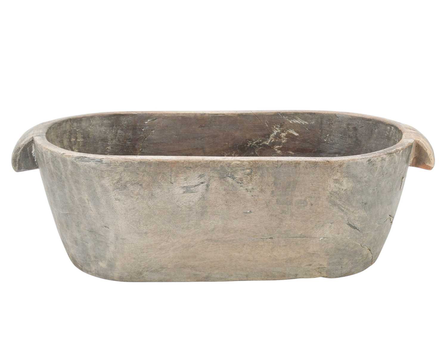 Lot 117 - A hardwood dug out trough or planter.