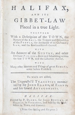 Lot 26 - (Early form of Guillotine) [William Bentley]