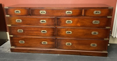 Lot 396 - Military Style Chest of Drawers