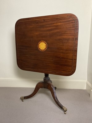 Lot 407 - Nineteenth Century Mahogany Tilt-top Tripod Centre Table