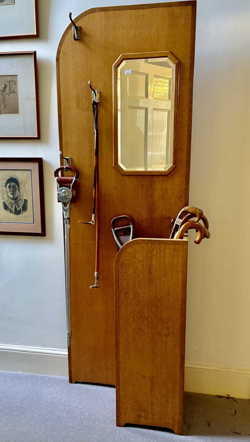 Lot 13 - An Art Deco Hall Stand