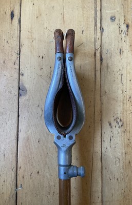 Lot 16 - Lanvin Parfums Umbrella together with walking canes etc