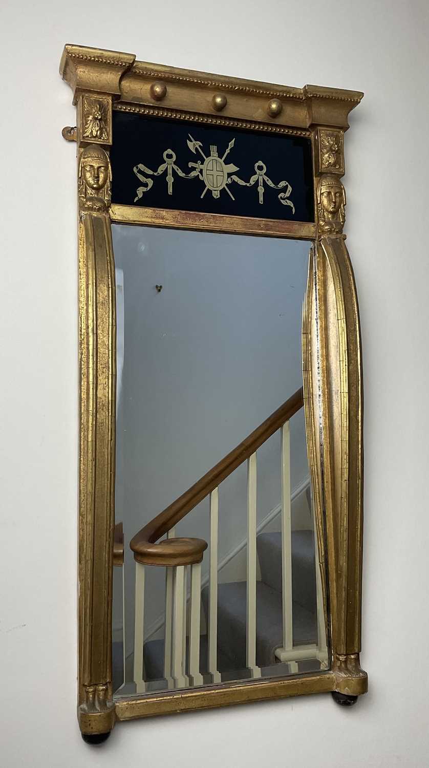 Lot 26 - Early Nineteenth Century Gilt Wood & Gesso Pier Mirror