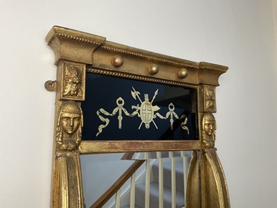 Lot 26 - Early Nineteenth Century Gilt Wood & Gesso Pier Mirror