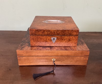 Lot 27 - Walnut Veneered Boxes