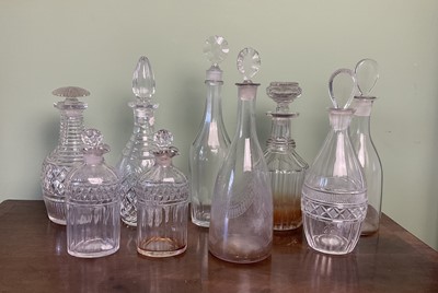 Lot 253 - Georgian and Later Glass Decanters