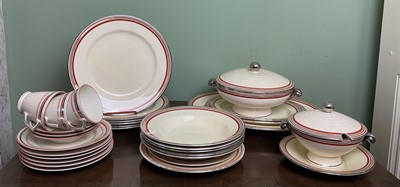 Lot 259 - Art Deco Spodes Royal Jasmine Part Dinner Set