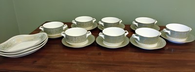 Lot 270 - Royal Worcester Balmoral dessert set