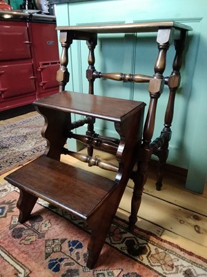 Lot 413 - Library steps