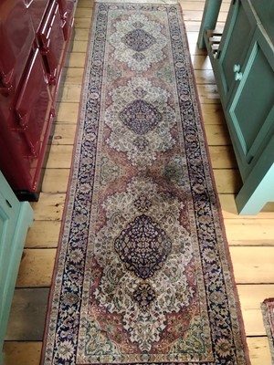 Lot 271 - Machine woven cotton runner