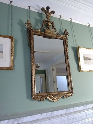 Lot 41 - Carved giltwood pier mirror
