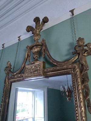 Lot 41 - Carved giltwood pier mirror