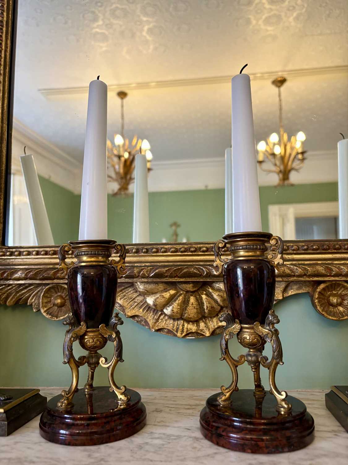 Lot 42 - Fine ormolu candlesticks