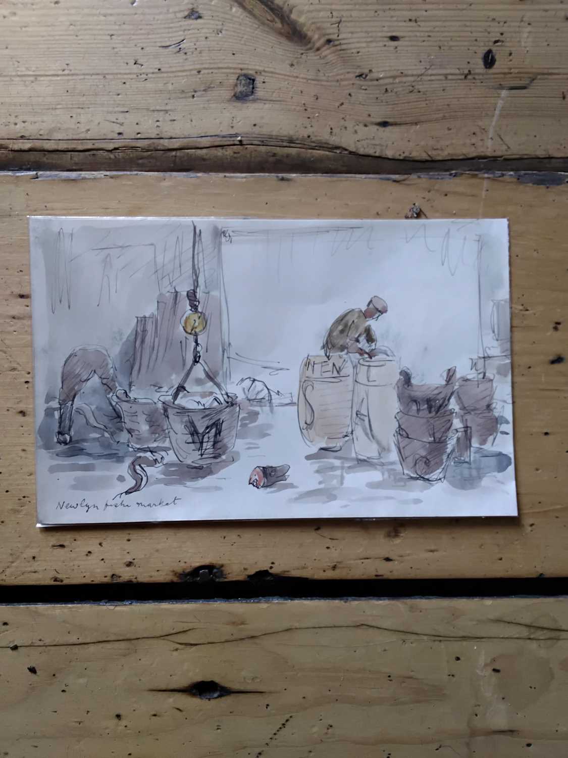 Lot 47 - Newlyn watercolour