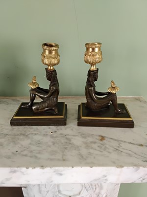 Lot 83 - Empire candlesticks