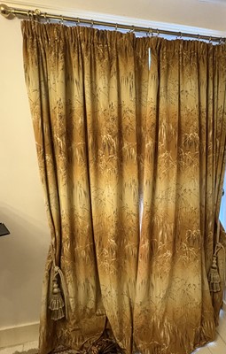 Lot 388 - Velvet curtains
