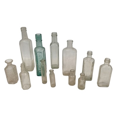 Lot 45 - A selection of vintage glass bottles.