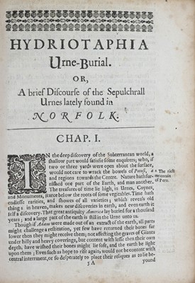 Lot 9 - Sir Thomas Browne (1605-1682)