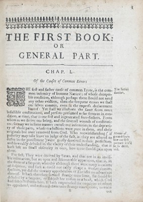 Lot 9 - Sir Thomas Browne (1605-1682)