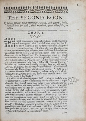 Lot 9 - Sir Thomas Browne (1605-1682)