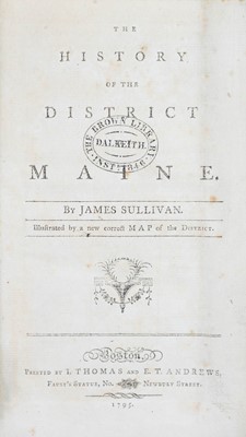 Lot 30 - (Americana) James Sullivan