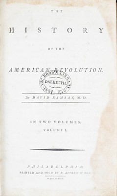 Lot 31 - (Americana) David Ramsay