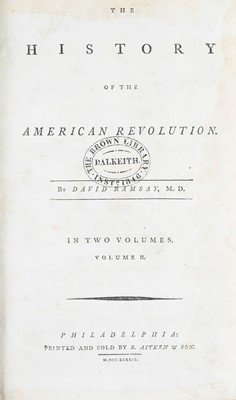 Lot 31 - (Americana) David Ramsay