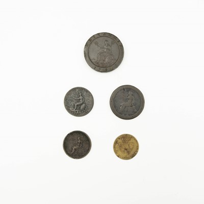 Lot 193 - GB - A George III 'cartwheel' 1797 twopence copper coin.