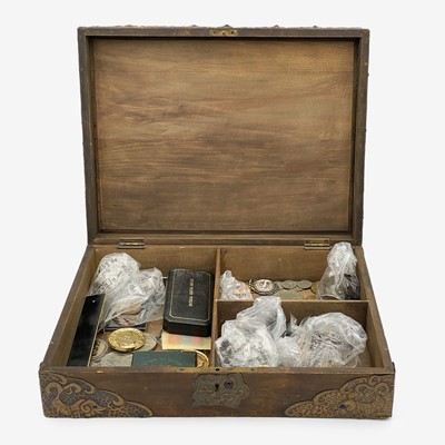 Lot 182 - GB & WORLD COINS & MEDALS - A collection of various pre-decimal and world coinage, some silver.