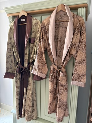 Lot 392 - Two silk (or rayon) dressing gowns