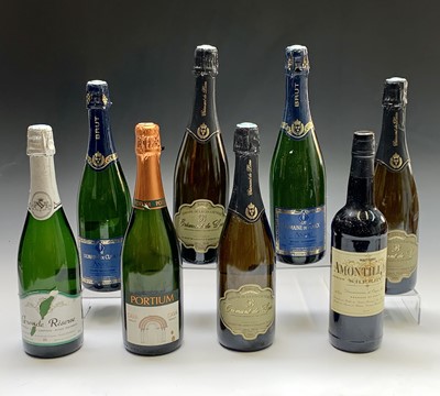 Lot 190 - Three bottles of Cremant de Loire, four other...
