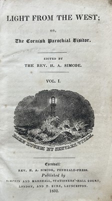 Lot 208 - (Cornwall) The Rev. H. A. Simcoe