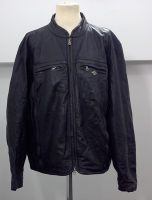 Lot 3 - A Branded Harley-Davidson Leather Jacket. The...