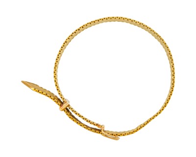 Lot A. E. KÖCHERT - A fine Austrian early 20th-century 14k yellow gold mesh bracelet with buckle clasp.