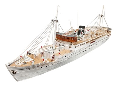 Lot 30 - A scratch-built model of HMS Bulolo passenger...