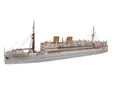 Lot 32 - A scratch-built model of the MV Achimota....