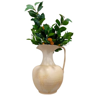 Lot 49 - A large Oatmeal & Cream terracotta Jug with...