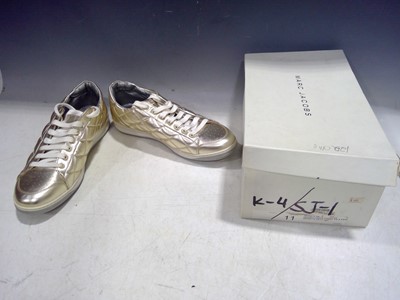 Lot 11 - A Pair of Marc Jacobs Platinum Nappa Goat...