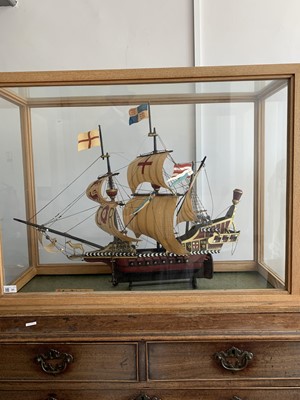 Lot 31 - A model of The Golden Hind, Sir Francis...