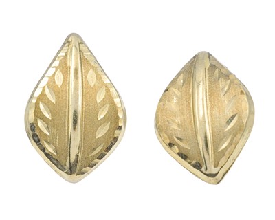 Lot 65 - Eight pairs of 9k stud earrings.