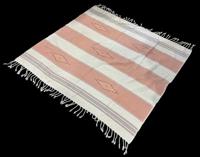 Lot 71 - A blanket or throw, possibly Turkish,...