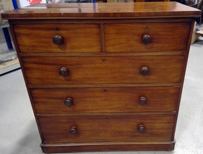 Lot 10 - A Victorian, Mahogany Chest of Drawers. The...
