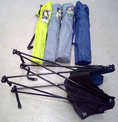 Lot 72 - Four Folding Armchairs and a Folding Table.