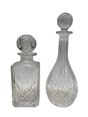 Lot 37 - Two crystal decanters, both of good quality,...