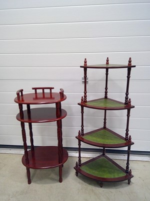 Lot 77 - Two Whatnots, the Taller is 102cm by 36cm.